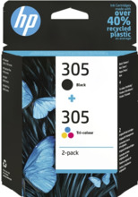 HP 305 Negro + Color Pack de 2 Cartuchos de Tinta Originales - 6ZD17AE