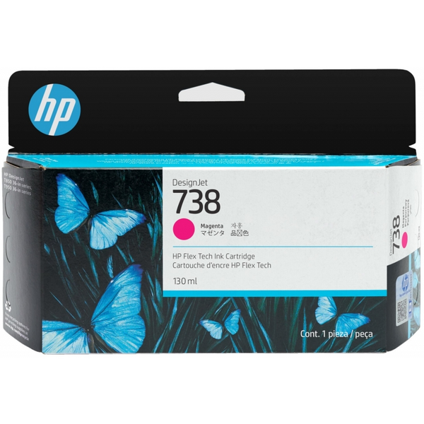 HP 498N6A Magenta Cartucho de Tinta Original - 738