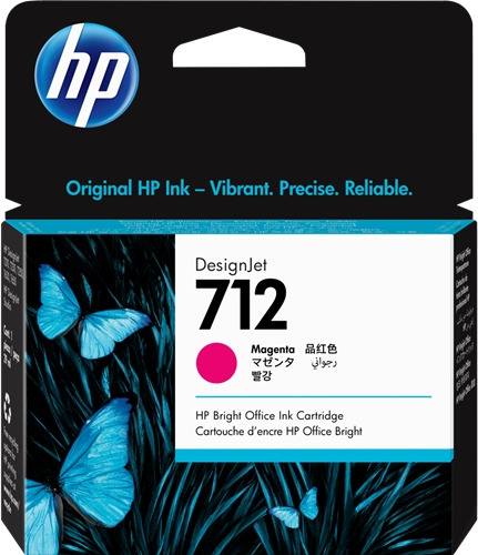 HP 712 Magenta Cartucho de Tinta Original - 3ED68A