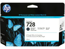 HP 728 Negro Mate Cartucho de Tinta Original - 3WX25A