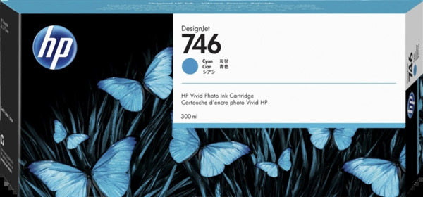 HP 746 Cyan Cartucho de Tinta Original - P2V80A