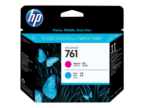 HP 761 Cabezal de Impresion Original - Cyan y Magenta - CH646A