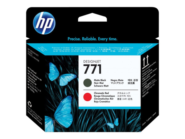 HP 771 Cabezal de Impresion Original - Negro Mate, Rojo Cromatico - CE017A