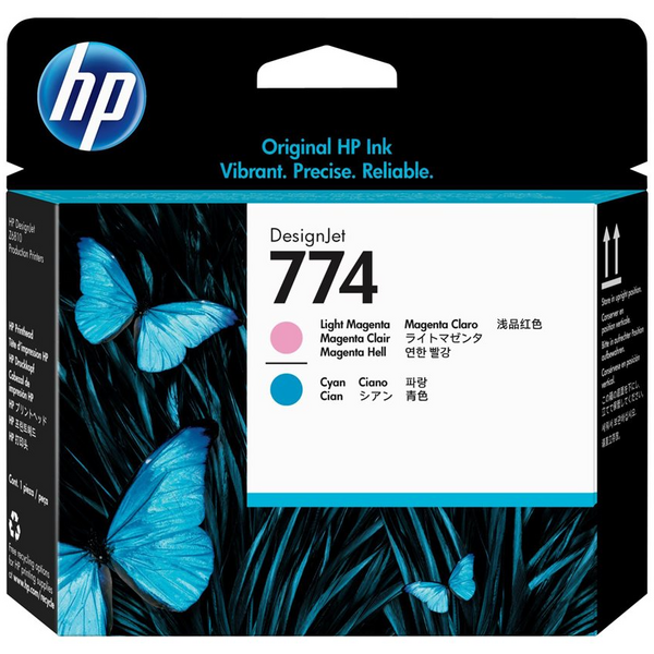 HP 774 Cabezal de Impresion Original - Cyan Light, Magenta Light - P2V98A