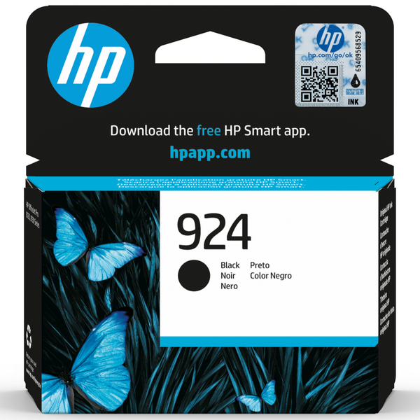 HP 924 Negro Cartucho de Tinta Original - 4K0U6NE