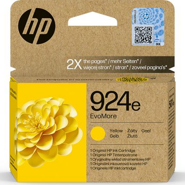 HP 924e Amarillo Cartucho de Tinta Original - 4K0U9NE