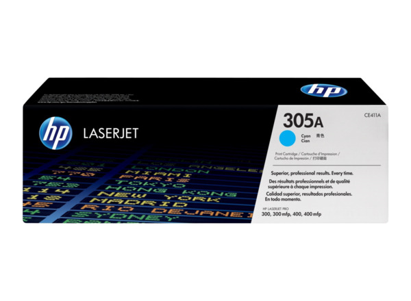 HP CE411A Cyan Cartucho de Toner Original - 305A