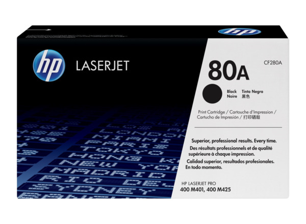 HP CF280A Negro Cartucho de Toner Original - 80A