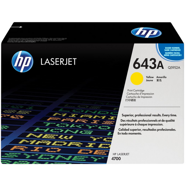 HP Q5952A Amarillo Cartucho de Toner Original - 643A