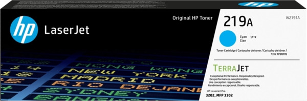 HP W2191A Cyan Cartucho de Toner Original - 219A