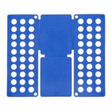 Innovagoods Doblador de Ropa - Polipropileno - Plegable - Uso Sencillo - Compacto - 24x59x1cm - Color Azul
