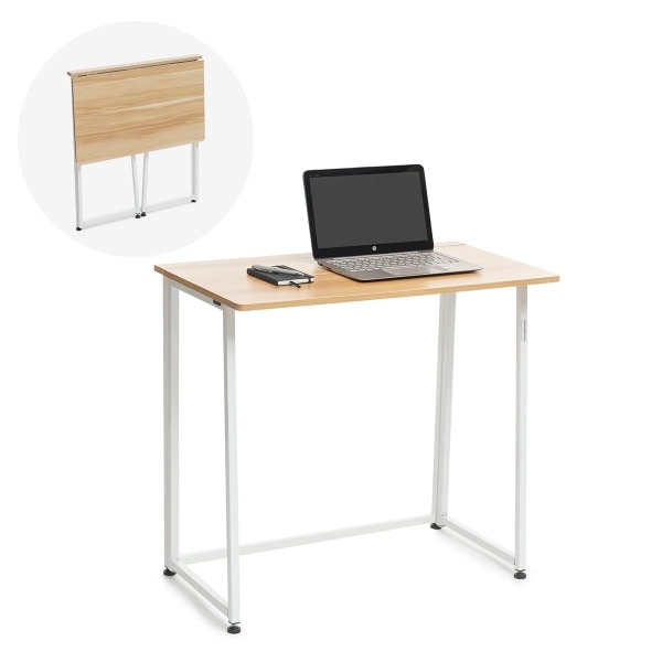 Innovagoods Dolenkaf Escritorio Plegable - Soporta hasta 50kg - Facil de Transportar y Guardar - Facil Limpieza - 80x75x45cm - C