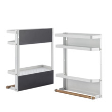 Innovagoods MagoRac Estante Organizador Magnetico de Metal y Madera - Baldas Plegables - Capacidad 5kg - Incluye Ganchos - Facil