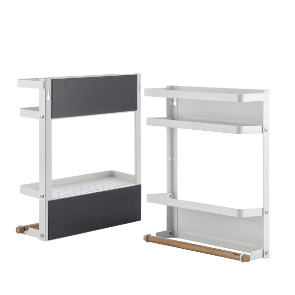 Innovagoods MagoRac Estante Organizador Magnetico de Metal y Madera - Baldas Plegables - Capacidad 5kg - Incluye Ganchos - Facil