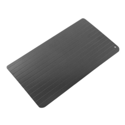 Innovagoods Placa de Descongelacion Rapida de Alimentos - Antiadherente - Estable - Ahorro Energetico - Aleacion Metalica - Uso Universal - Facil Limpieza - 35x20.5x1cm - Color Negro