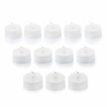 Innovagoods Romandle Pack de 12 Velas de Te LED - Luz Calida - Efecto Llama - Duracion hasta 75min - Pack de 2 Set de Velas de T