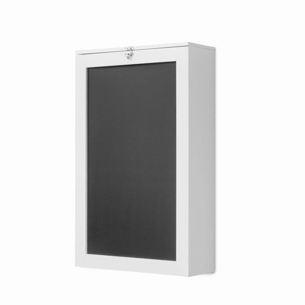 Innovagoods Woldy Escritorio Plegable de Pared - Incluye Accesorios de Montaje - Pizarra de 40X68cm - Corcho Interior 40X14cm -
