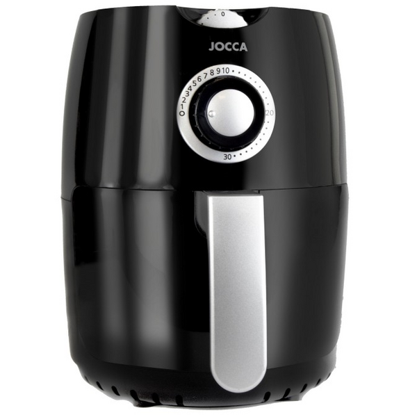 Jocca Freidora de Aire Caliente 2.2L 1000W - Temporizador - Ajuste de Temperatura - Antiadherente - Mango de Tacto Frio