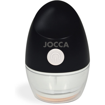Jocca Huevo Maquillador Electrico - Vibracion Lenta para Fluido y Rapida para Polvos - 3 Discos de Repuesto