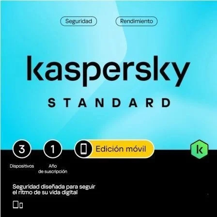 Kaspersky Standard Mobile Antivirus - 3 Dispositivos - Servicio 1 AÃ±o