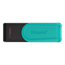 Kingston DataTraveler Exodia Memoria USB 128GB - USB 3.2 Gen 1 - Tapa Giratoria - Color Turquesa