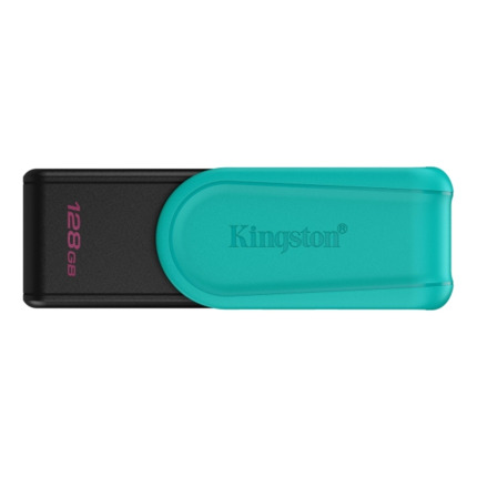 Kingston DataTraveler Exodia Memoria USB 128GB - USB 3.2 Gen 1 - Tapa Giratoria - Color Turquesa
