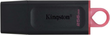Kingston DataTraveler Exodia Memoria USB 256GB - USB 3.2 Gen 1 - Con Tapa - Enganche para Llavero - Color Negro (Pendrive)