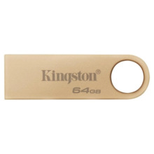 Kingston DataTraveler SE9 G3 Memoria USB-A 3.2 Gen 1 64GB - 220 MB/s en Lectura - DiseÃ±o Metalico - Color Oro (Pendrive)