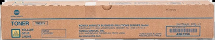 Konica Minolta Bizhub C227/C267/C287 Amarillo Cartucho de Toner Original - TN221Y/A8K3250