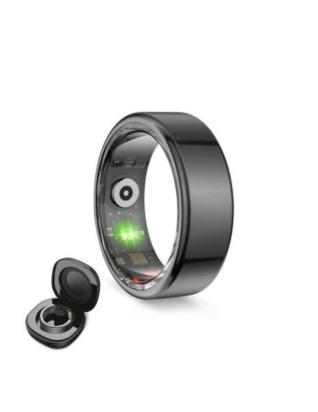 Ksix Saturn Anillo Inteligente - Autonomia Hasta 3 Dias - Actividad y Salud - Monitor de Sueño - 5ATM - Talla S (Talla 9) - Col