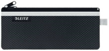 Leitz WOW Bolsa Porta-Todo Mediana 2 Compartimentos - TamaÃ±o 85x6x210mm - Lavable y Duradera - Cierre de Cremallera - Color Neg