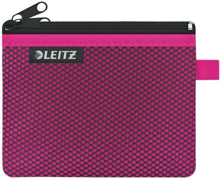 Leitz WOW Bolsa Porta-Todo Pequeña 2 Compartimentos - Tamaño 105x6x140mm - Lavable y Duradera - Cierre de Cremallera - Color F