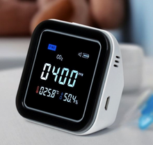 Leotec Medidor de CO2, Temperatura y Humedad - Pantalla LCD - Alertas Visuales y Sonoras