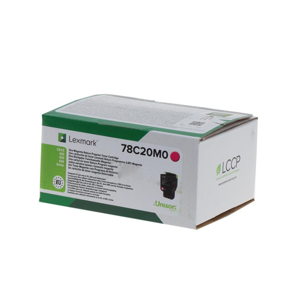 Lexmark CS421/CS521/CS622/CX421/CX522/CX622/CX625 Magenta Cartucho de Toner Original - 78C20M0