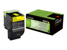 Lexmark CX310/CX410/CX510 Amarillo Cartucho de Toner Original - 80C20Y0/802Y