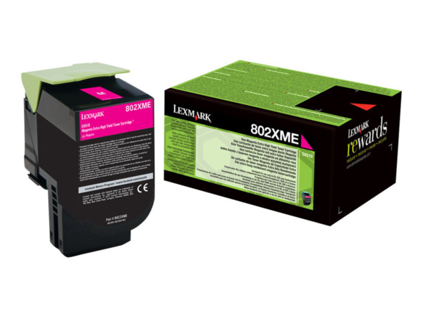 Lexmark CX510 Magenta Cartucho de Toner Original - 80C2XM0/80C2XME/802XM