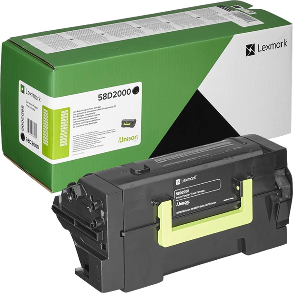 Lexmark MS725/MS821/MS822/MS823/MS825/MS826/MX721/MX722/MX822/MX826 Negro Cartucho de Toner Original - 58D2000