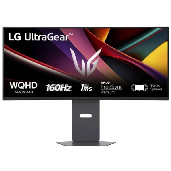 LG UltraGear Monitor 34" Curvo 1500R VA UltraWide QHD 160Hz HDR10 FreeSync Premium - Respuesta 1ms - Altavoces - Ajustable en Al