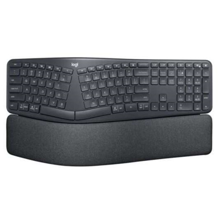 Logitech Ergo K860 Teclado Bluetooth Inalambrico USB - Ergonomico - ReposamuÃ±ecas - Color Negro