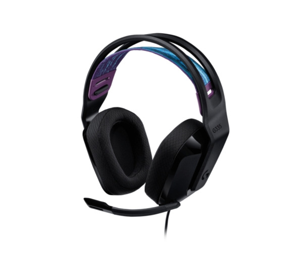 Logitech G335 Auriculares Gaming con Microfono - Adaptador USB-C - Multiplataforma - Altavoces Dinamicos - Jack 3.5mm - Color Ne