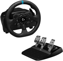 Logitech G923 Trueforce Juego de Volante y Pedales de Carreras Compatible con PS4, PS5 y PC - LEDS Indicador RPM - Giro 900Âº -