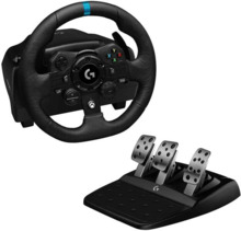 Logitech G923 Trueforce Juego de Volante y Pedales de Carreras Compatible con Xbox Series X/S, Xbox One y PC - LEDS Indicador RP