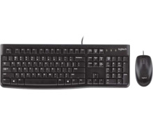 Logitech MK120 Pack USB Teclado + Raton 1000dpi 3 Botones - Uso Ambidiestro - Color Negro