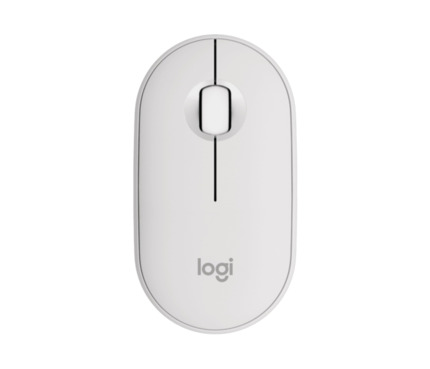 Logitech Pebble Mouse 2 M350s Raton Inalambrico USB 1000dpi - Multidispositivo - Uso Ambidiestro - Color Blanco