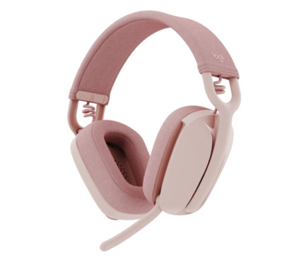 Logitech Zone Vibe 100 Auriculares Inalambricos - Bluetooth 5.2 - Alcance 30 metros - 2 Microfonos - Color Rosado