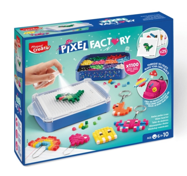 Maped Pixel Factory - Kit de Creacion de Accesorios con Cuentas de Agua - Para NiÃ±os a partir de 6 AÃ±os