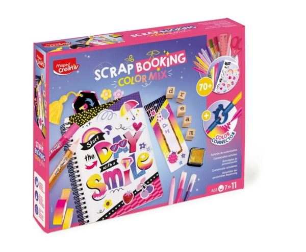 Maped Scrapbooking Booking Color Mix - Contiene mas de 70 Accesorios - Para NiÃ±os a partir de 7 AÃ±os