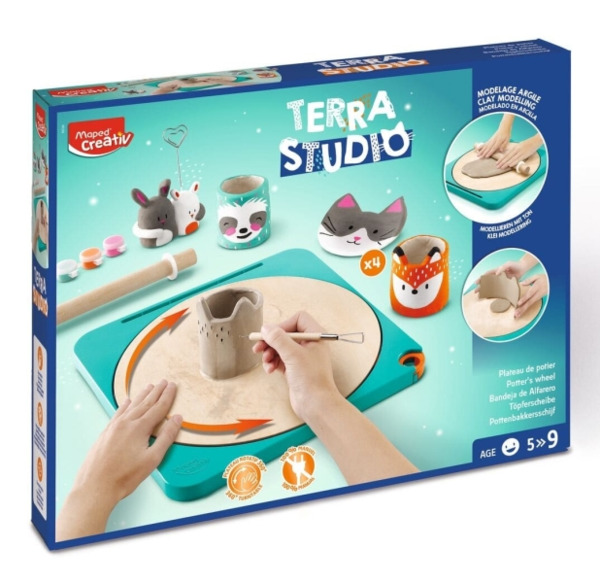 Maped Terra Studio Taller de Ceramica - Kit Infantil Completo y Facil de Usar - Para NiÃ±os a partir de 5 AÃ±os
