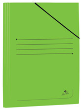Mariola Carpeta de Carton Plastificado Folio 500gr/m2 - Medidas 34x25cm - Cierre con Goma Elastica - Color Verde