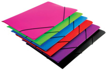 Mariola Carpeta de Polipropileno con Solapas 450 Micras - Formato Folio - Medidas 34x25cm - Cierre con Goma Elastica - Colores S